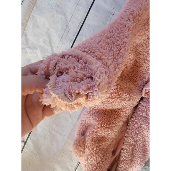 Kids Tales Pink Bear Winter One Piece Baby Jumper Size 3months W Hand Covers - Picture 2 of 9